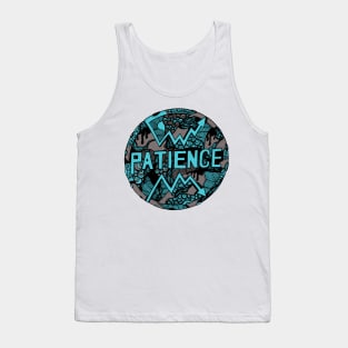 Blue Grey Circle of Patience Tank Top